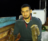 بالصور: الشاب اسماعيل من الرملة بنجح باصطياد كمية من الأسماك بصنارته